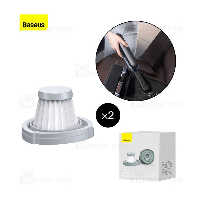 پک 2تایی فیلتر جارو شارژی بیسوس Baseus A1 Car Vacuum Cleaner Strainer VCAQ010113 2pcs