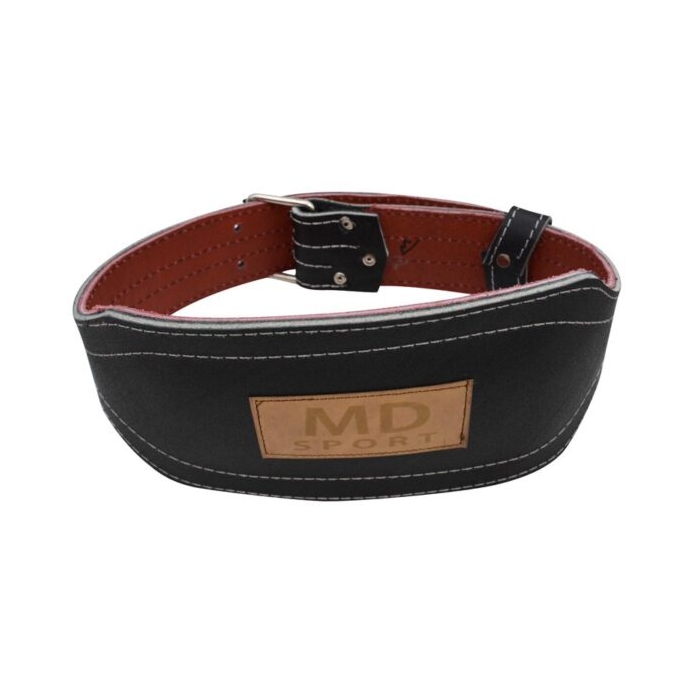 کمربند بدنسازی ام دی اسپرت مدل ۲Line-10202 سگکی مشکی