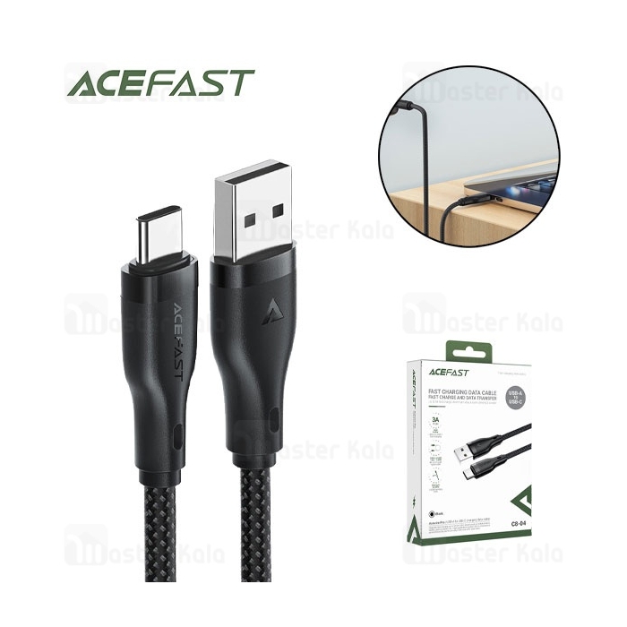 کابل Type-C ایس فست ACEFAST C8-04 طول 1.2 متر شدت جریان 3 آمپر