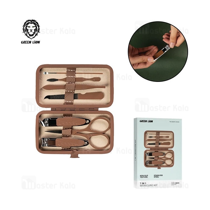 ست 7 عددی مانیکور گرین لاین Green Lion Manicure kit GN7PCMNCR