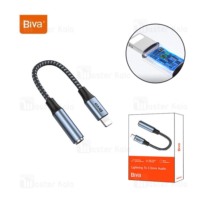 کابل تبدیل لایتنینگ به Aux بیوا Biva Jack-01L