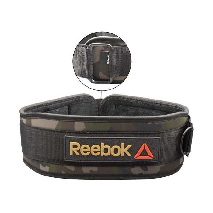 کمربند بدنسازی ریباک مدل ELM-404D0661 چسبی چریکی سبز