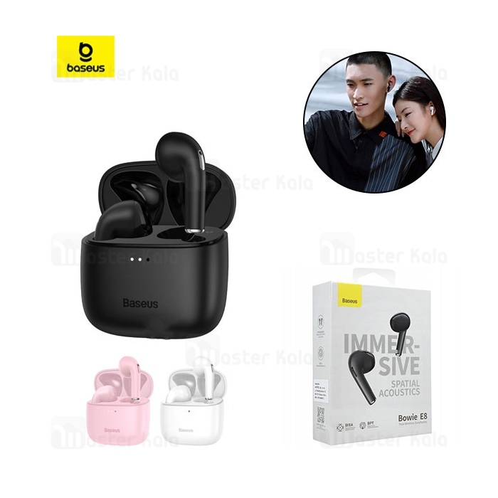 هندزفری بلوتوث دوگوش بیسوس Baseus E8 Bowie ENC True Wireless Earphones NGE8-01