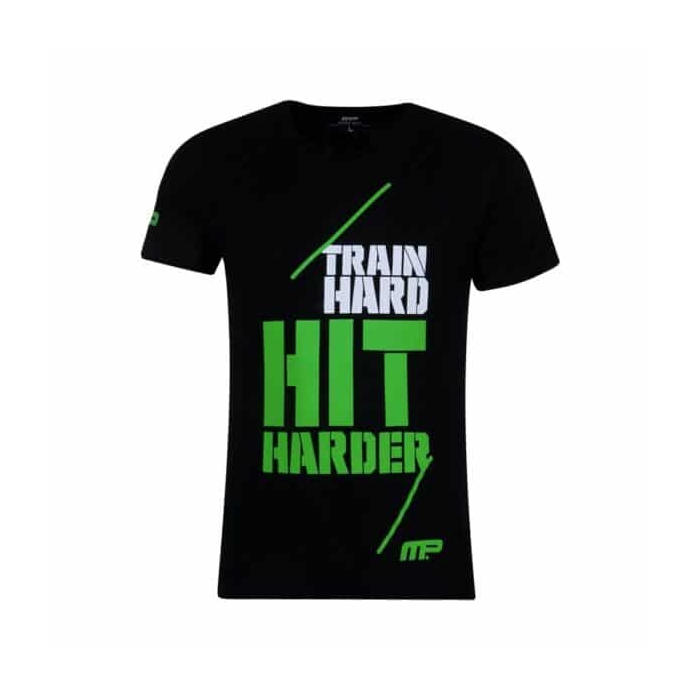 تیشرت ورزشی مردانه ماسل فارم مدل PY-Train HARD مشکی