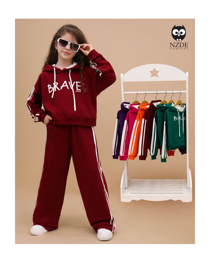 هودی کراپ شلوار بگ BRAVE NZDE