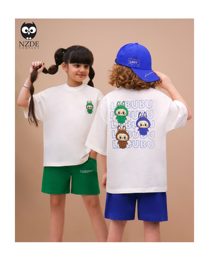تیشرت شلوارک بگ استایل NZDE Labubu