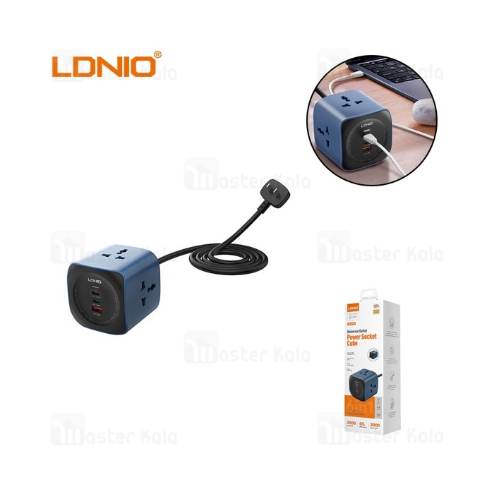 چند راهی برق و شارژر الدینیو Ldnio SC3319 دارای 3 پورت