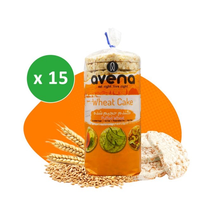 پکیج سیس رایس اونا رژیمی طعم گندم حجیم شده کارتن ۱۵ بسته ای