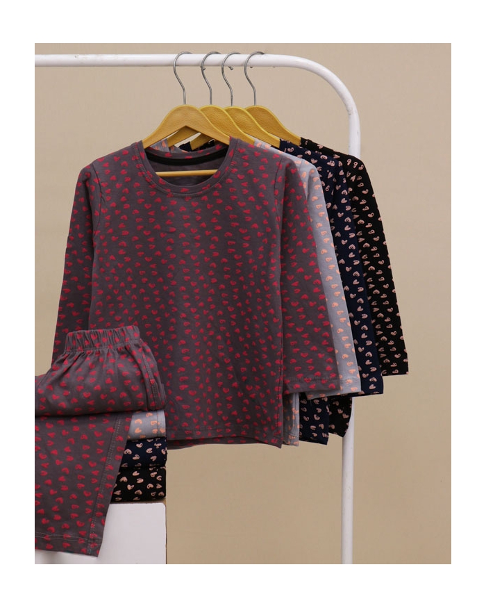 بلوز شلوار ست مادر دختری قلب NZDE