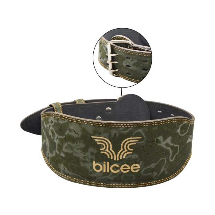 کمربند بدنسازی بیلسی عرض سگک ۸cm مدل ELM- 404D0656 سگکی یشمی