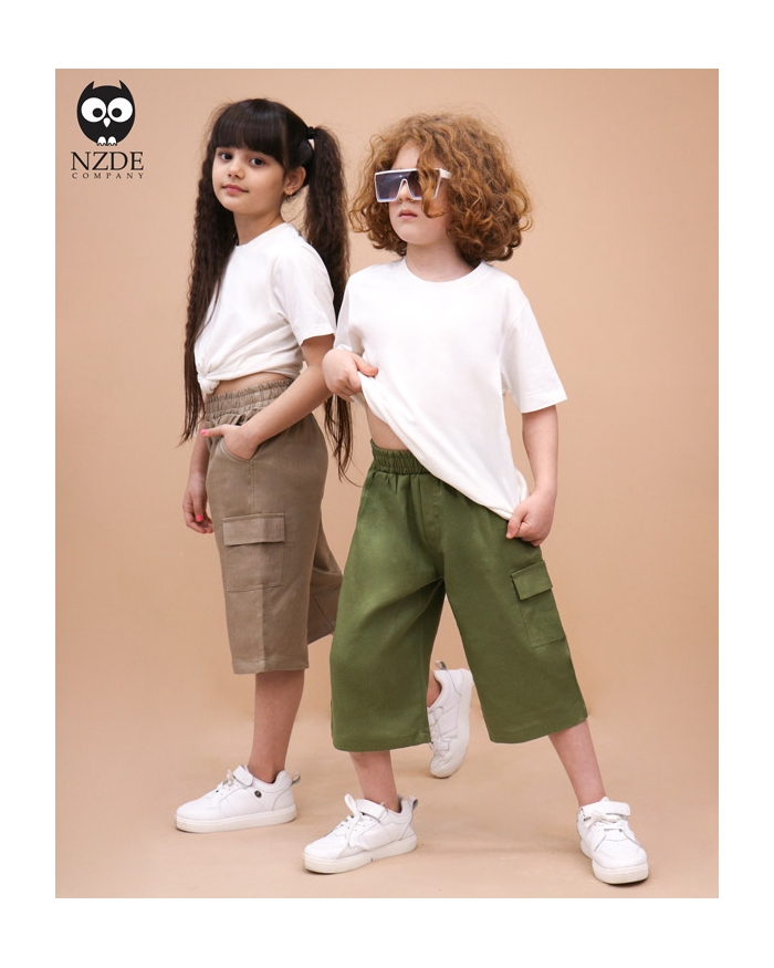 شلوارک لینن کجراه NZDE