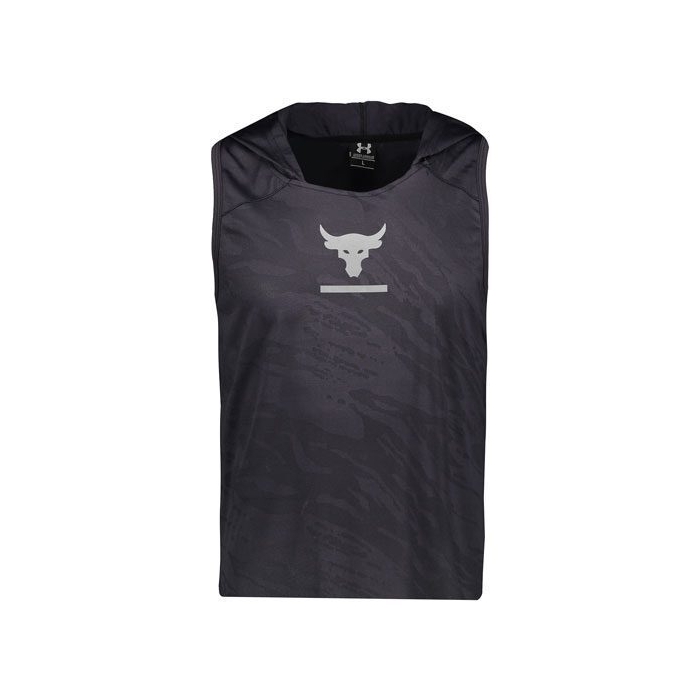 رکابی ورزشی مردانه آندرآرمور چریکی کلاه‌دار سرمه‌ای