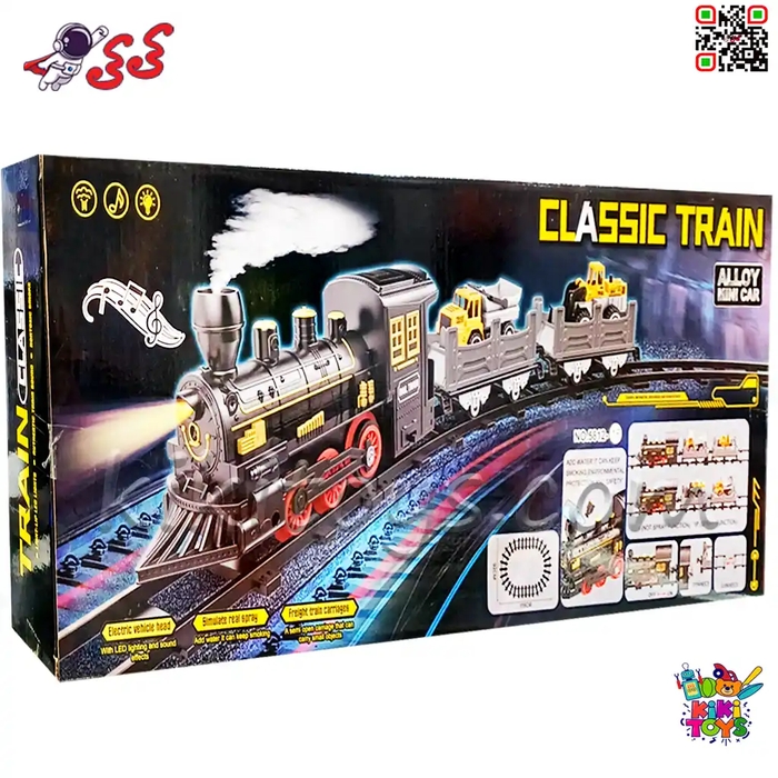قطار اسباب‌بازی دودزا با ماشین‌های فلزی راه‌سازی – ماجراجویی مهیج روی ریل TRAIN 5812