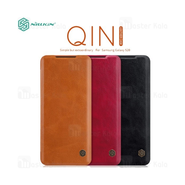 کیف چرمی نیلکین سامسونگ Samsung Galaxy S20 Nillkin Qin Leather Case