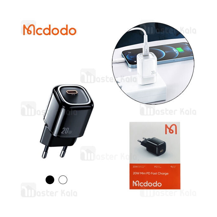 شارژر دیواری مک دودو Mcdodo CH-8291 PD Type C Mini Charger توان 20 وات