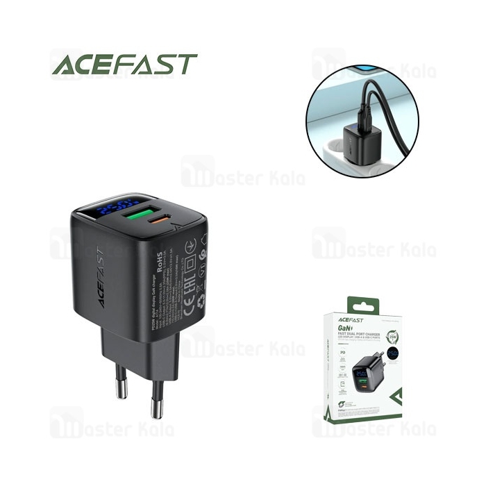 شارژر دیواری ایس فست ACEFAST A114 PD25W GaN Fast Charger توان 25 وات