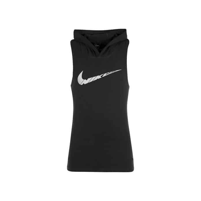 رکابی بدنسازی مردانه کلاه دار نایک مدل Mub-193 مشکی