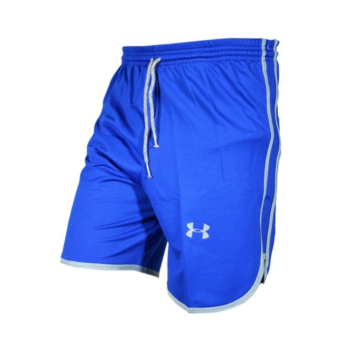 شلوارک ورزشی مردانه آندر آرمور مدل ۹۹۱۲ آبی DS خط طوسی