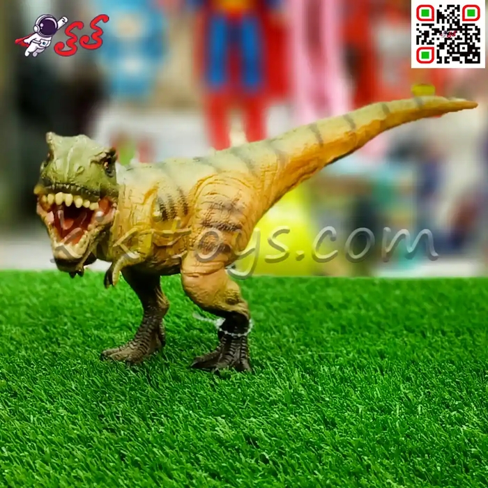 فیگور دایناسور تیرکس سبز نرم و گوشتی Tyrannosaurus 149