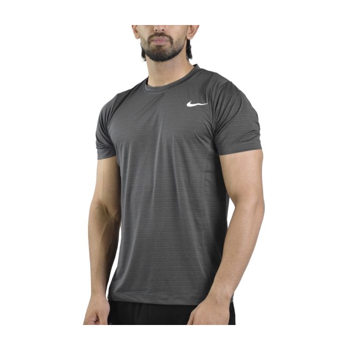 تیشرت ورزشی مردانه نایک مدل DS-JDI-4E0648 طوسی تیره