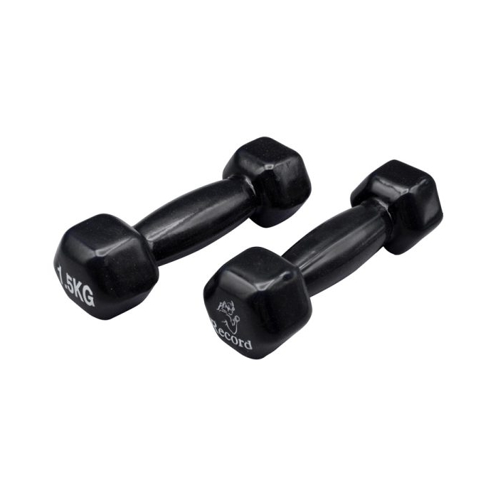 دمبل بدنسازی رکورد مدل Strong  روکش دار وزن ۱.۵ کیلو گرم بسته دو عددی