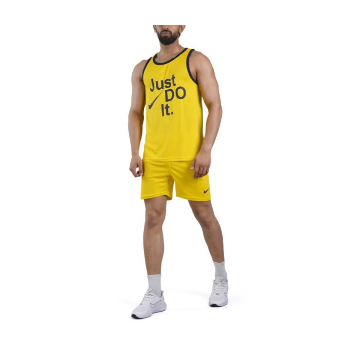 ست رکابی و شلوارک ورزشی مردانه نایک مدل PY-JDI-4C0448 زرد