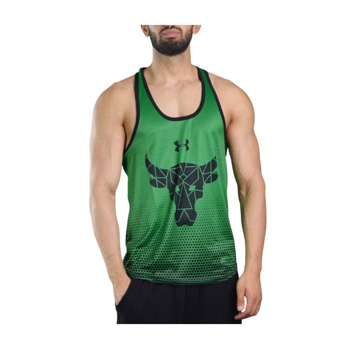 رکابی ورزشی مردانه آندر آرمور مدل Rock PY-1H315 سبز تیره