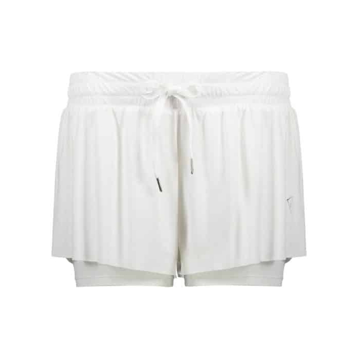 شلوارک کشاله دار ورزشی زنانه رانینگ اسپرت مدل HMT-1J525 سفید