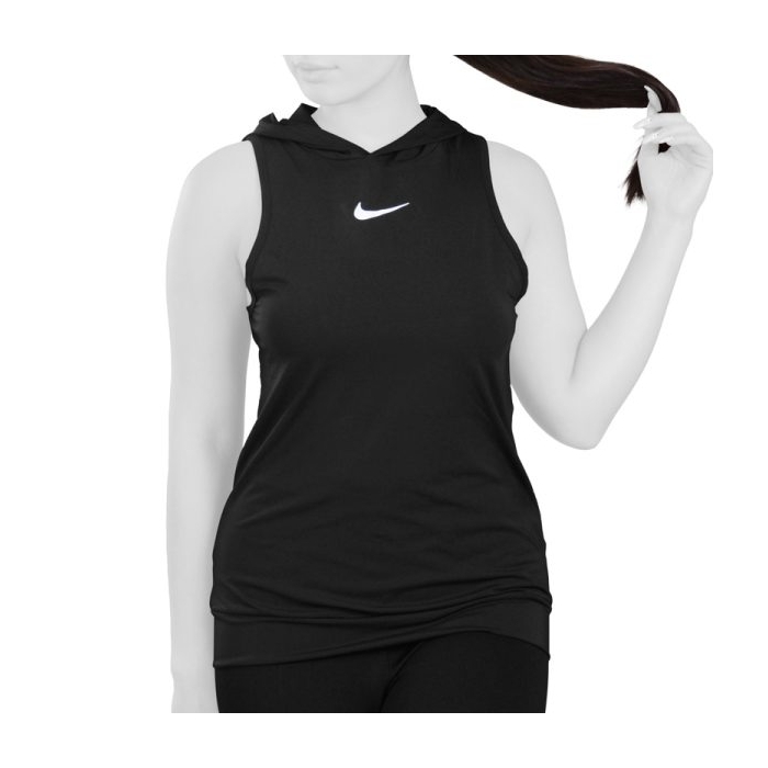 تاپ کلاهدار ورزشی زنانه نایک مدل AD2148-1 مشکی