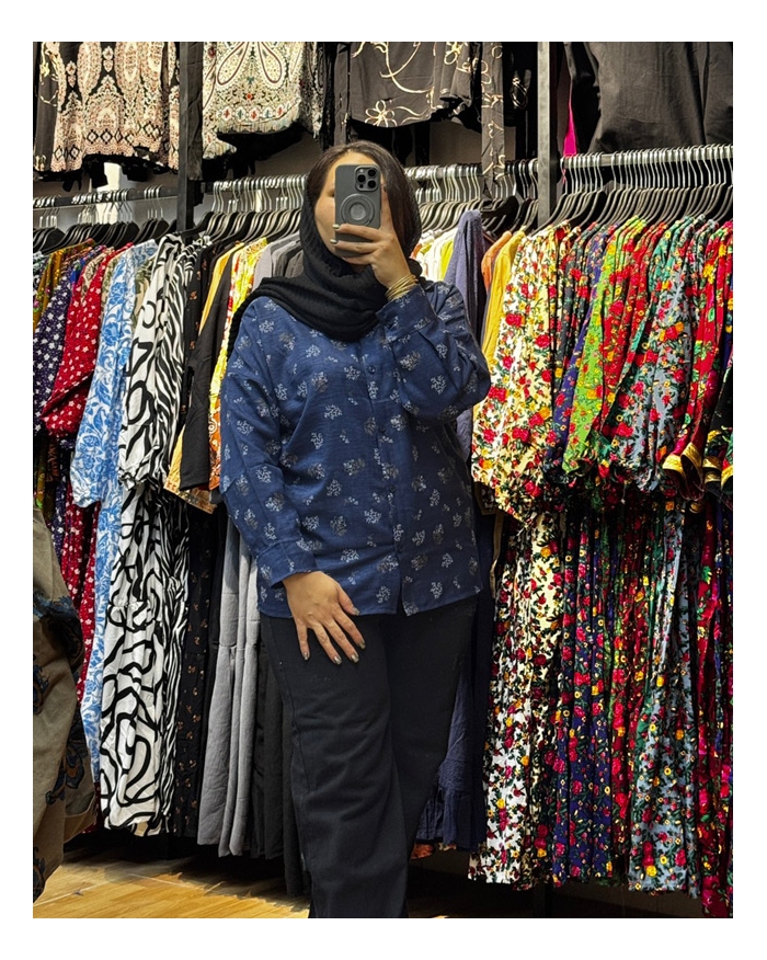 مانتو شانتون گل گچی 7150