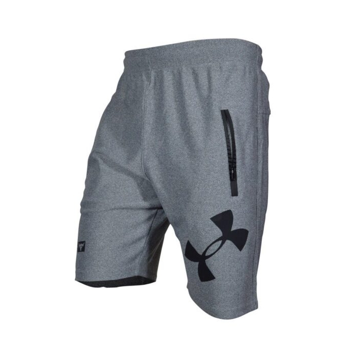 شلوارک ورزشی مردانه آندر آرمور مدل MuB-093 طوسی روشن