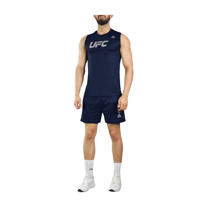 ست رکابی و شلوارک ورزشی مردانه ریباک مدل DS-UFC 3080 سرمه ای