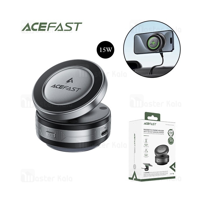 هولدر وکیوم دار و شارژر وایرلس مگ سیف ایس فست ACEFAST E29