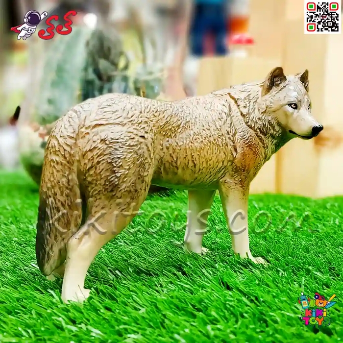 فیگور حیوانات ماکت گرگ خاکستری اسباب بازی Wolf Fiqure 2516