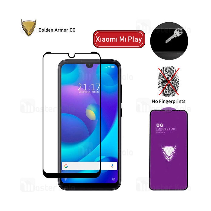 محافظ صفحه شیشه ای تمام صفحه تمام چسب OG شیائومی Xiaomi Mi Play OG 2.5D Glass