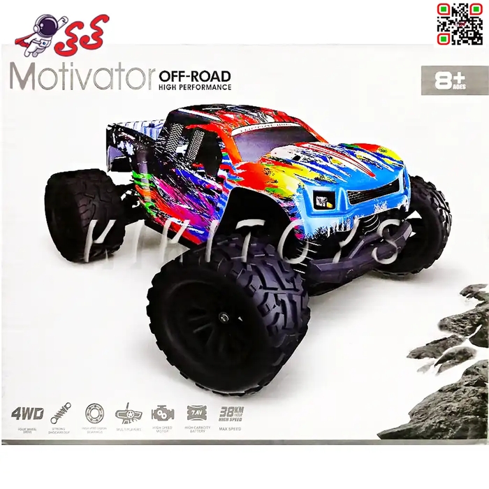 ماشین کنترلی سرعتی آفرودی 38 کیلومتر اسباب بازی MOTIVATOR OFF ROAD 1811