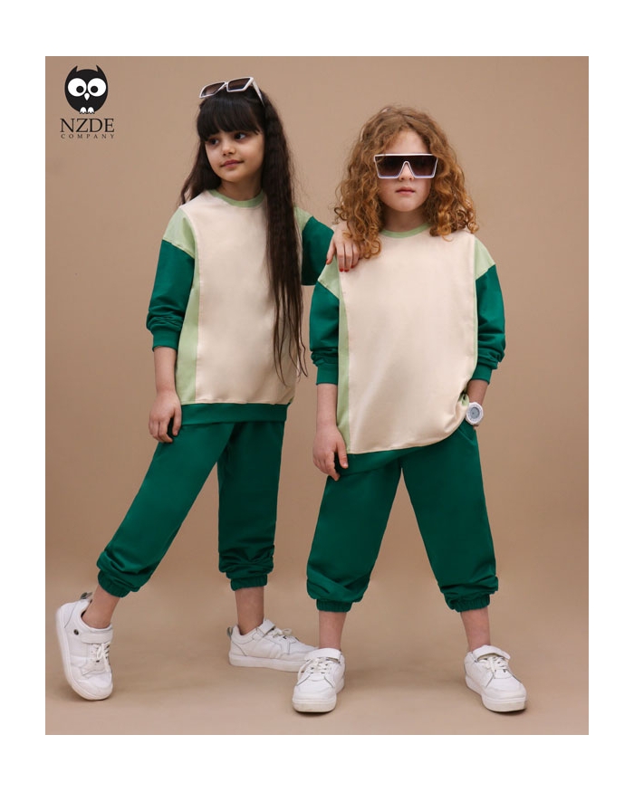 بلوز شلوار تیکه دوزی بگ استایل NZDE