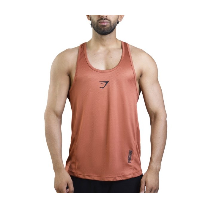 رکابی ورزشی مردانه جیم شارک مدل PY-4D0498 آجری