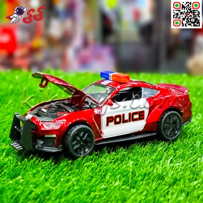 ماشین فلزی پلیس اسباب بازی کاپوت بازشو Police car 6836