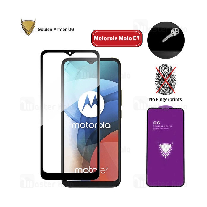 محافظ صفحه شیشه ای تمام صفحه تمام چسب OG موتورولا Motorola Moto E7 OG 2.5D Glass