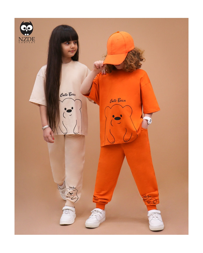 تیشرت شلوار بگ استایل Cute Bear NZDE