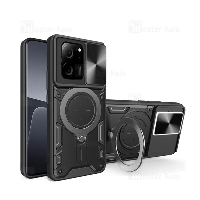 قاب ضد ضربه مگنتی Xiaomi 13T / 13T Pro / Redmi K60 Ultra Magnetic Support Case دارای محافظ دوربین