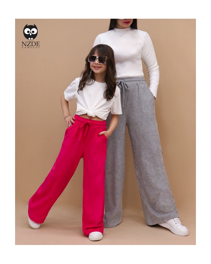 شلوار بگ حوله ای ست مادر دختری NZDE