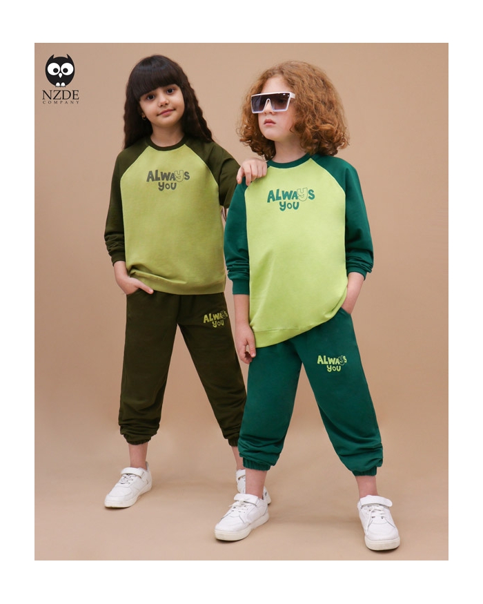 بلوز آستین رگلان و شلوار NZDE always you