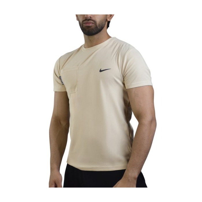 تیشرت ورزشی مردانه نایک مدل ۳۰۴۵ کرم