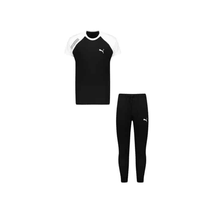 ست تیشرت و شلوار ورزشی مردانه پوما مدل BSH-93110 مشکی