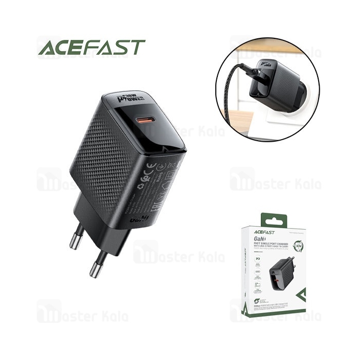 شارژر دیواری ایس فست ACEFAST A102 PD30W GaN Fast Charger توان 30 وات