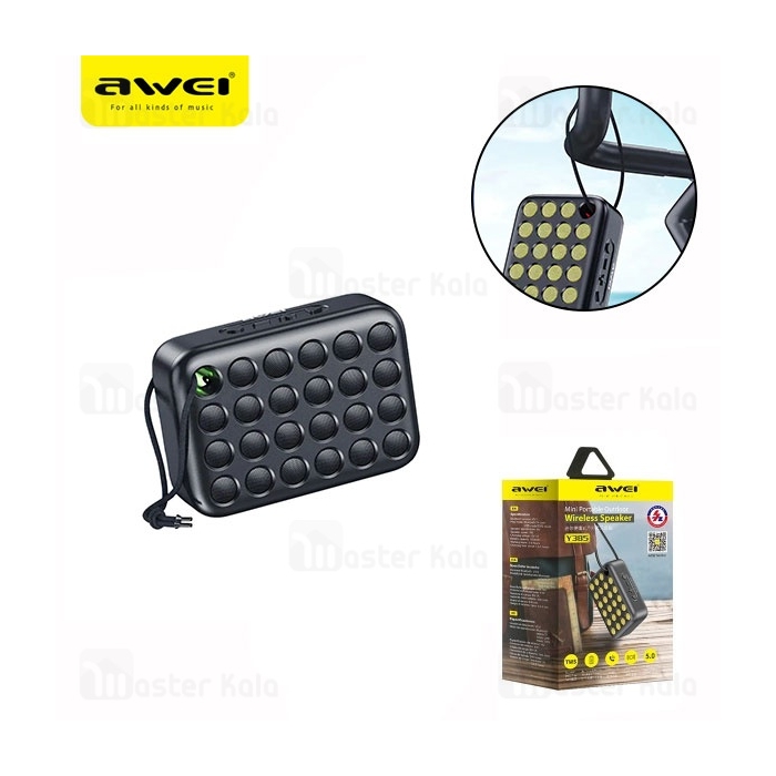 اسپیکر بلوتوث اوی Awei Y385 توان 4 وات رم و فلش خور