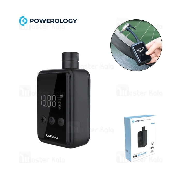 کمپرسور باد دوچرخه و موتور پاورولوژی Powerology P25CMAPBK