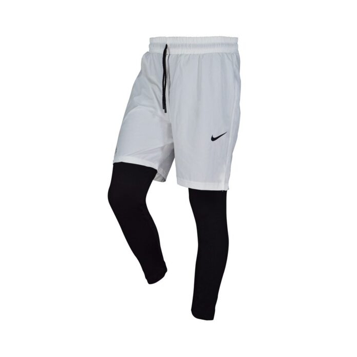 لگ و شلوارک سرهمی مردانه نایک مدل PB-Running سفید